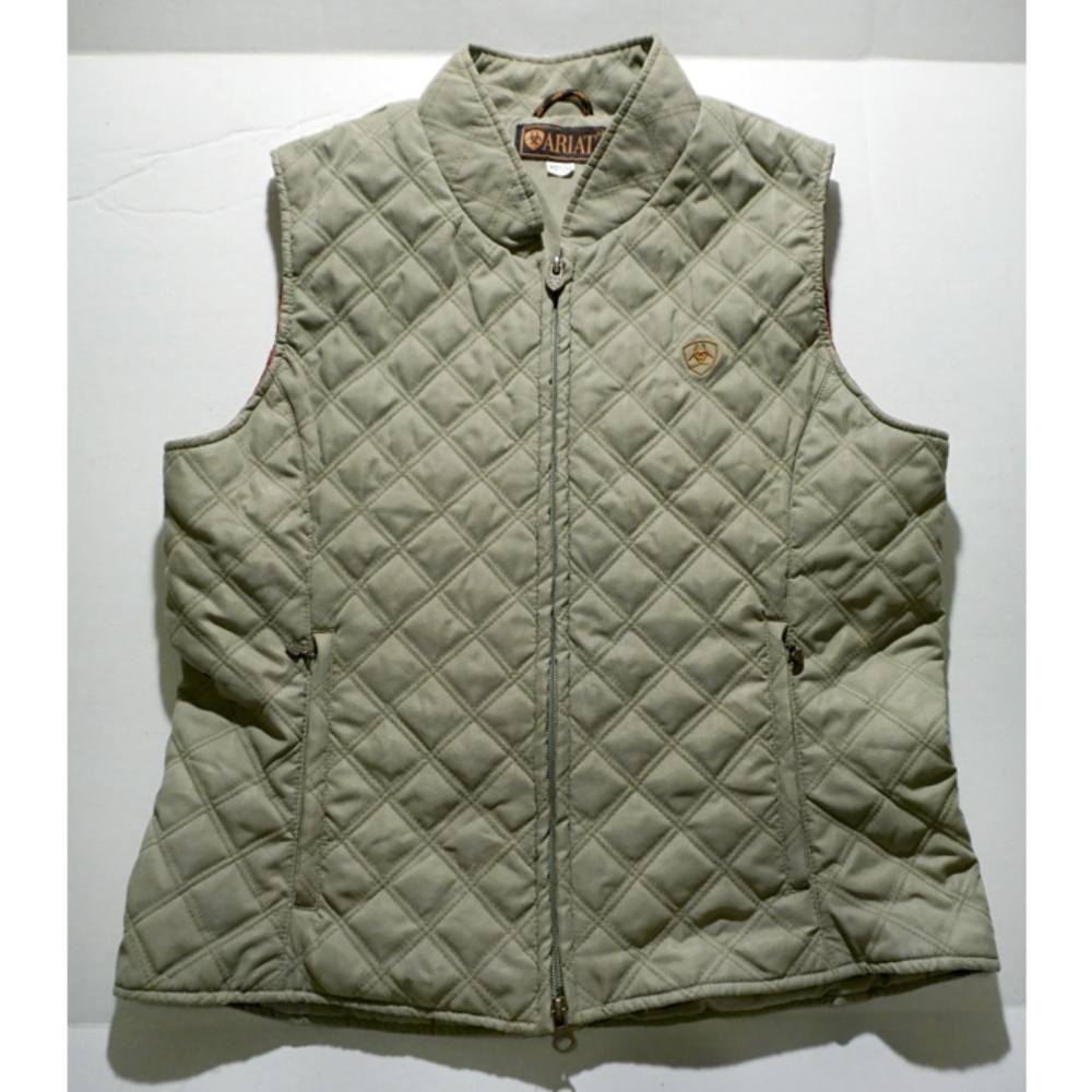Ariat Green Quilted Vest Riding
